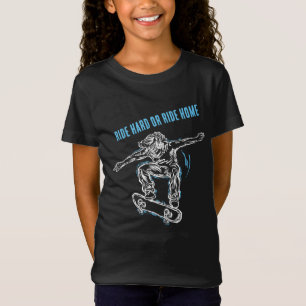 T-Shirt Patinage en vol - Planche à roulettes