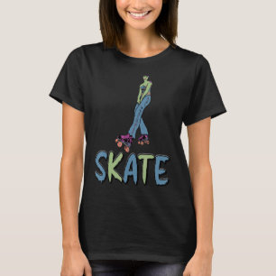T-shirt Patinage fille Roller patins Boho Hippie fille