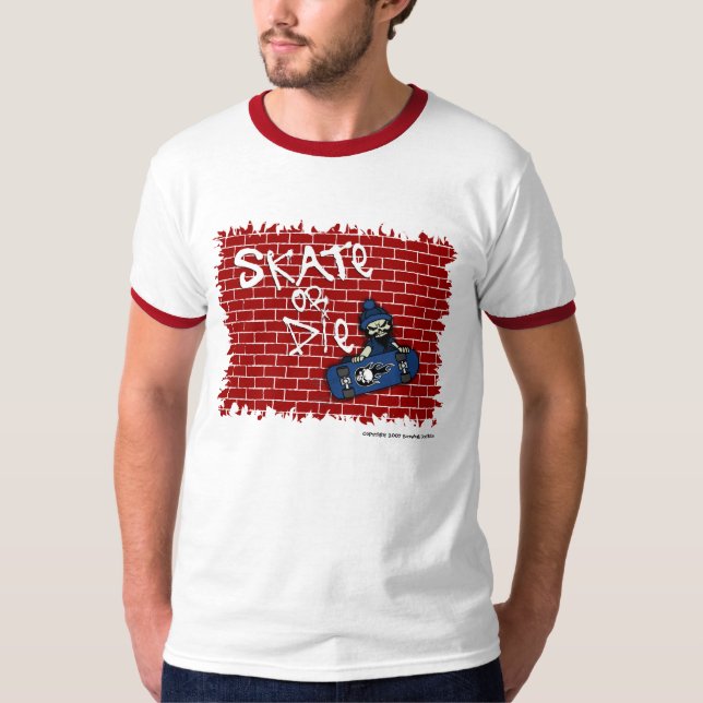 T-shirt Patinage ou mort (Devant)