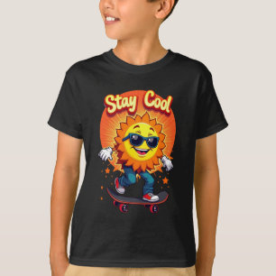 T-shirt Patinage super Sun - Séjournez Cool dans Retro Str