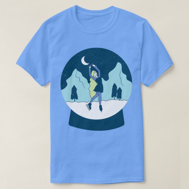 T-shirt Patinage sur glace (Design devant)