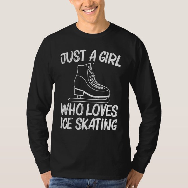 T-shirt Patinage Sur Glace cool Pour Les Filles Enfants Vi (Devant)