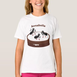 T-shirt Patinage sur glace de fourmis joyeuses sur dessin 