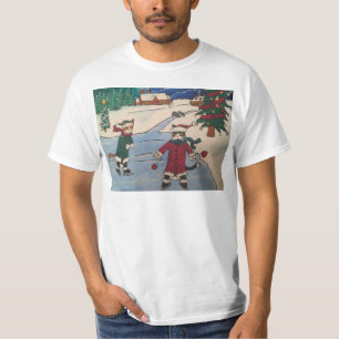 T-shirt Patinage sur glace de Noël
