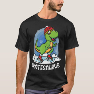 T-shirt Patinage sur glace Dinosaure Roller Skater Funny F