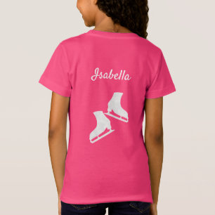 T-Shirt Patinage sur glace - patinage en blanc
