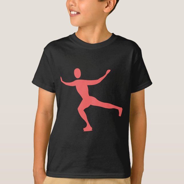 T-shirt Patinage sur glace - rose tropical (Devant)