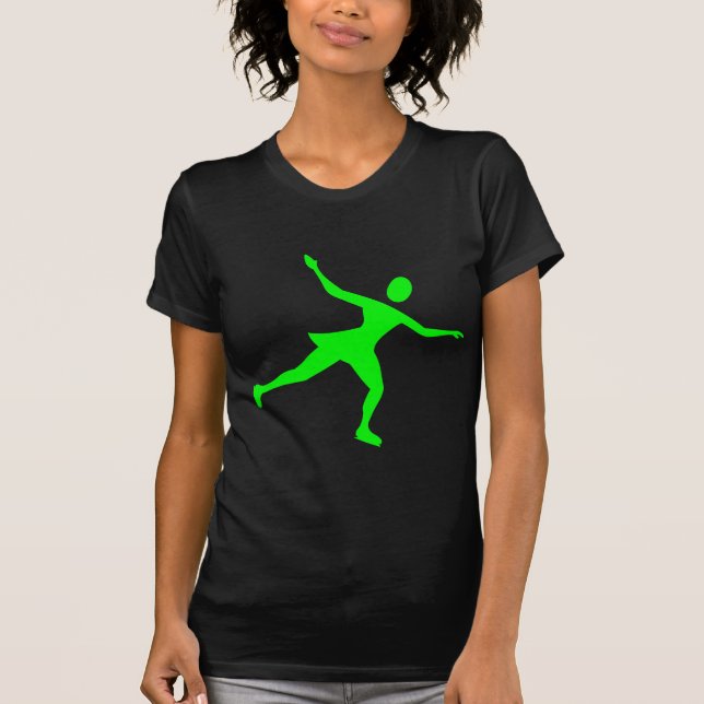 T-shirt Patinage sur glace - Vert (Devant)