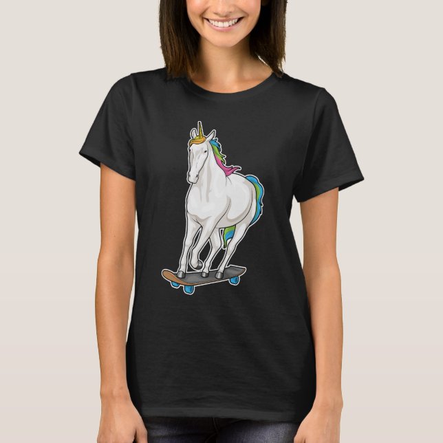 T-shirt Patinage Unicorn (Devant)