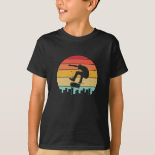 T-shirt Patinage vintage sur le toit des bâtiments