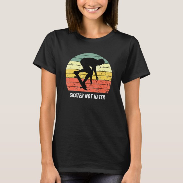T-shirt Patiner pas haïr Pro Skateboarders Sunset Longboar (Devant)