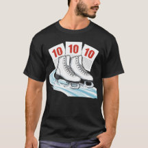 Patineur artistique avec cartes de score - Chemise