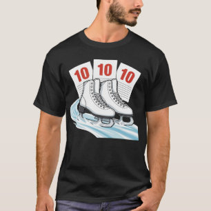 T-shirt Patineur artistique avec cartes de score - Chemise