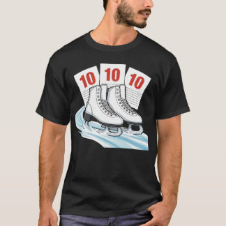 T-shirt Patineur artistique avec cartes de score - Chemise