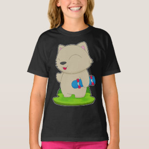 T-shirt Patineur de chat Skateboard