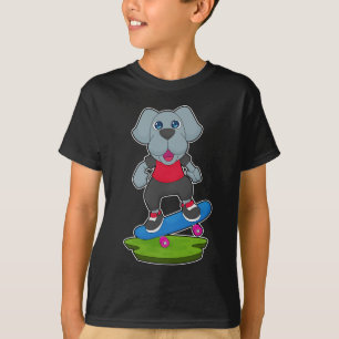 T-shirt Patineur de chiens