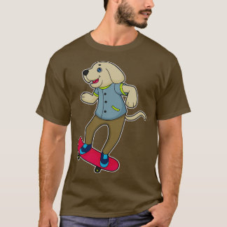 T-shirt Patineur de chiens Skateboard 1
