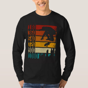 T-shirt Patineur de skateboard 180 360 540 720 900 1080