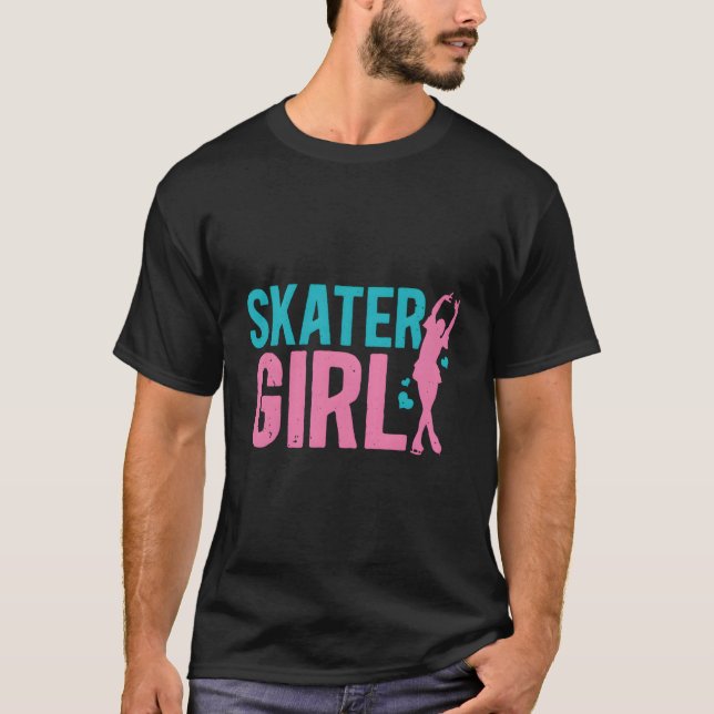 T-shirt Patineuse de glace Figure Patineuse Thème (Devant)