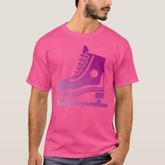 T-shirt Patins à glace roses patinage artistique filles pa