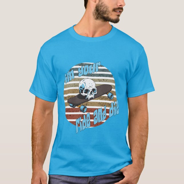 T-shirt Patins à pied et à mort (Devant)