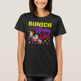 T-shirt Patins à roulettes Bunica de la fille d'anniversai