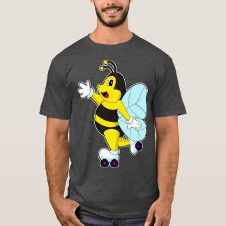 T-shirt Patins à roulettes d'abeille Patinage en ligne