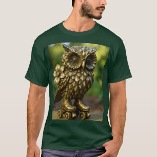 T-shirt Patins de chouette en laiton Fantasy Cute