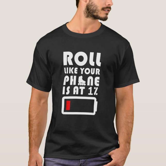 T-shirt Patins en ligne Rollerskating les années 70 80s Ro (Devant)