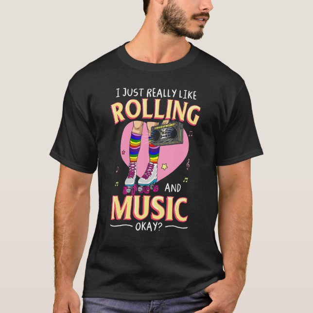 T-shirt Patins en ligne Rollerskating Roller Vêtement des  (Devant)
