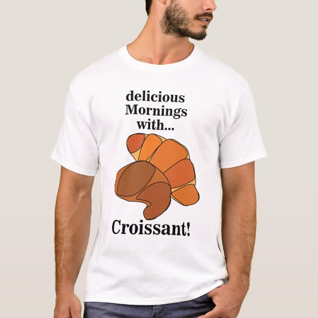 T-shirt Pâtisserie Croissant Amateur de Cuisine (Devant)