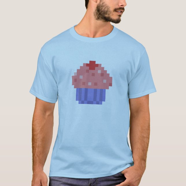 T-shirt Pâtisserie de pixel (Devant)