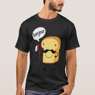 T-shirt Pâtisserie française Carbe de pain Gluten Chef pât