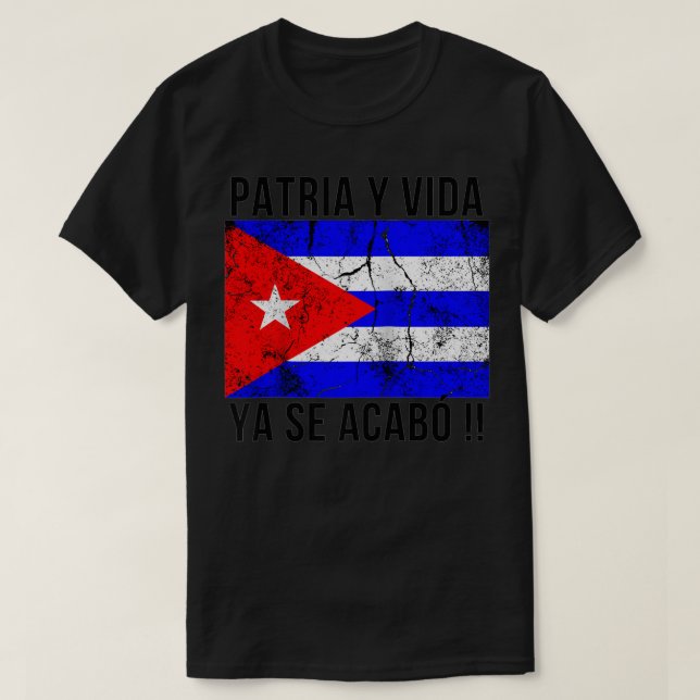 T-shirt Patria y Vida, Cuba (Design devant)