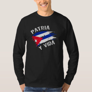 T-shirt Patria Y Vida Liberté Et Démocratie Pour Les Cubai