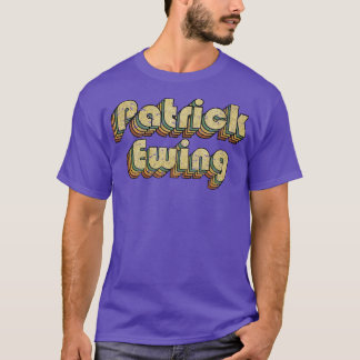 T-shirt Patrick Ewing Vintage Typographie Arc-en-ciel les