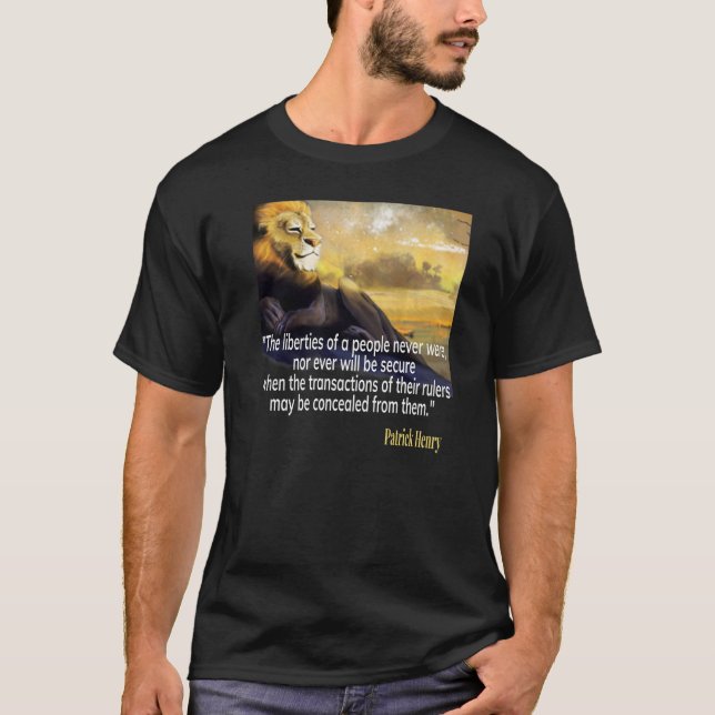T-shirt Patrick Henry cite (Devant)