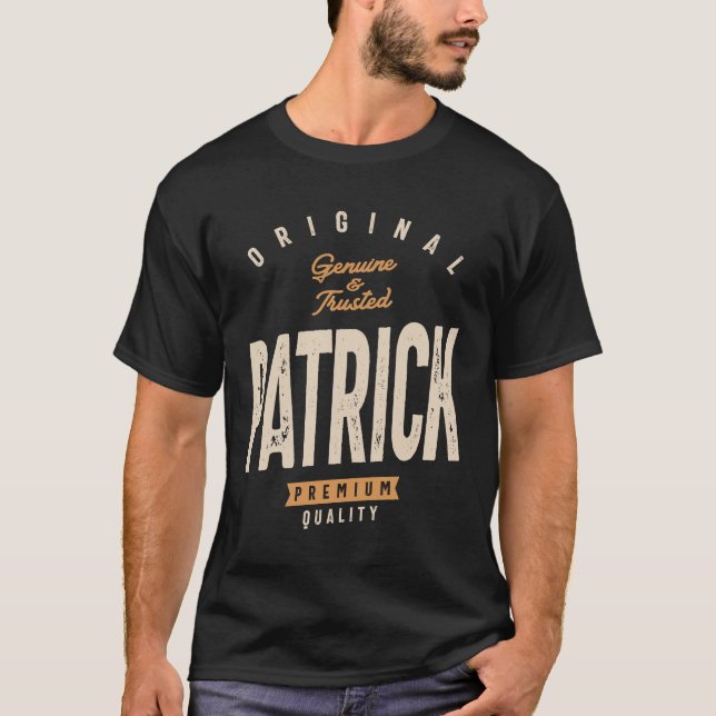 T-shirt Patrick Nom personnalisé - Drôle Patrick (Devant)