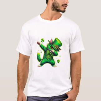 T-shirt Patrick s Day Dabbing Cat