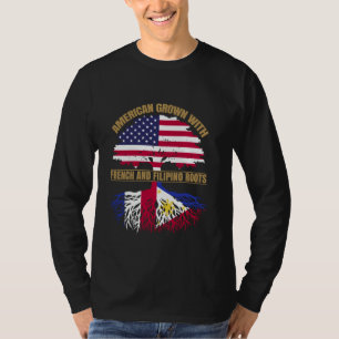T-shirt Patrimoine Américain Cultivé avec des Racines Fran