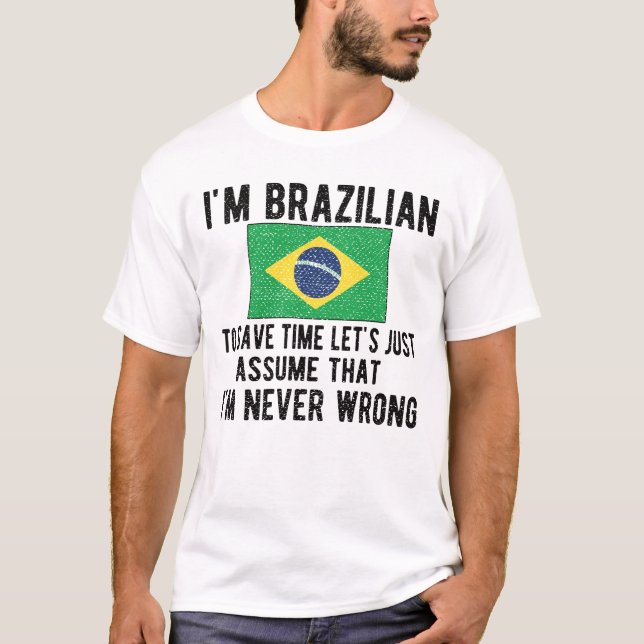 T-shirt Patrimoine brésilien Brésil : le drapeau brésilien (Devant)
