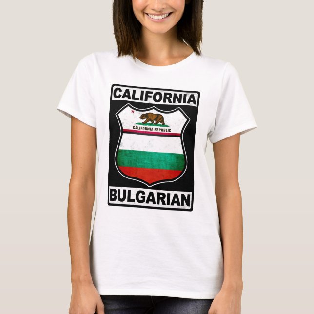T-shirt Patrimoine bulgare-américain (Devant)