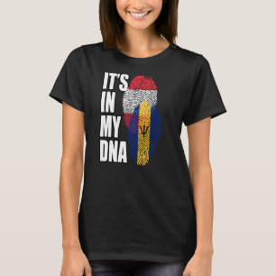 T-shirt Patrimoine De L'ADN Mélangé De La Barbade Et De L'