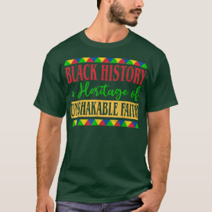 T-shirt Patrimoine de l'histoire noire inébranlable Mois F