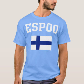 T-shirt Patrimoine Drapeau d'Espoo Finlande