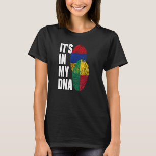 T-shirt Patrimoine du drapeau ADN mixte arménien et bénino
