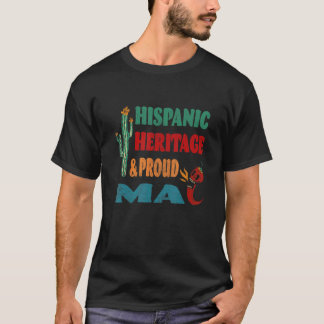 T-shirt Patrimoine hispanique et Fière Ma