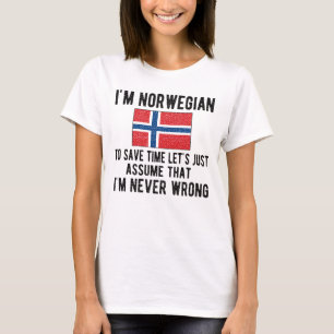 T-shirt Patrimoine norvégien Norvège Racines drapeau nor