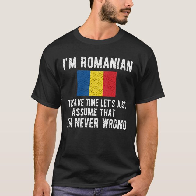 T-shirt Patrimoine roumain Roumanie racine Drapeau roumain (Devant)