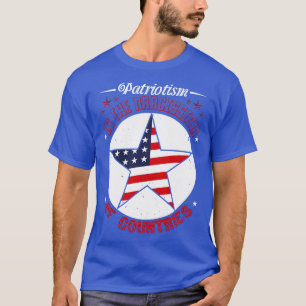 T-shirt Patriot Day Patriotism Is Narcissism